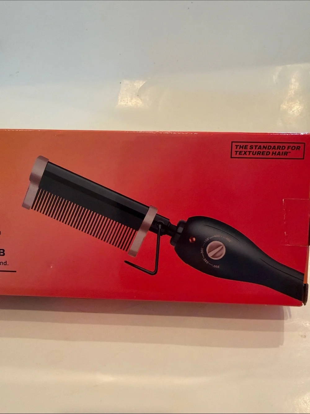 NWT Gold N Hoy Black Ceramic Played Pressing & Styling Comb - Black
